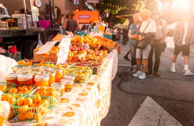 Downtown SLO Farmer's Market Stand